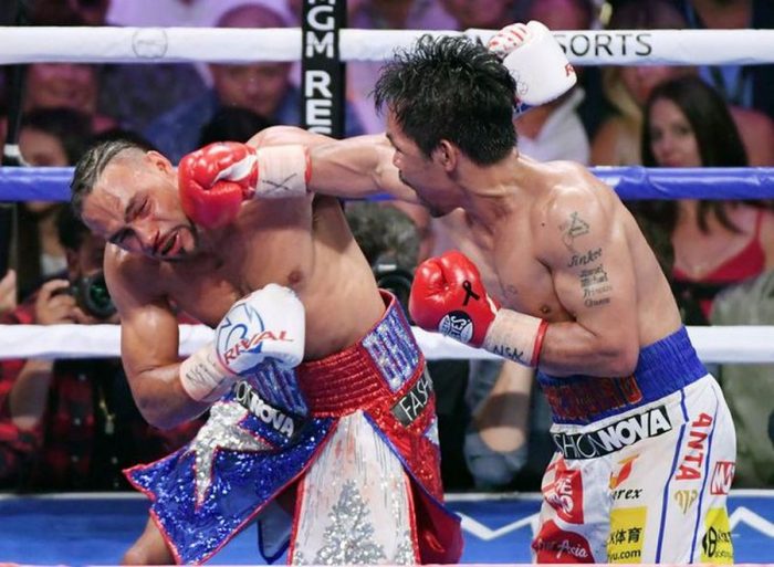 Manny Pacquiao đang đứng trước nguy cơ bị tước đai vô địch WBA.